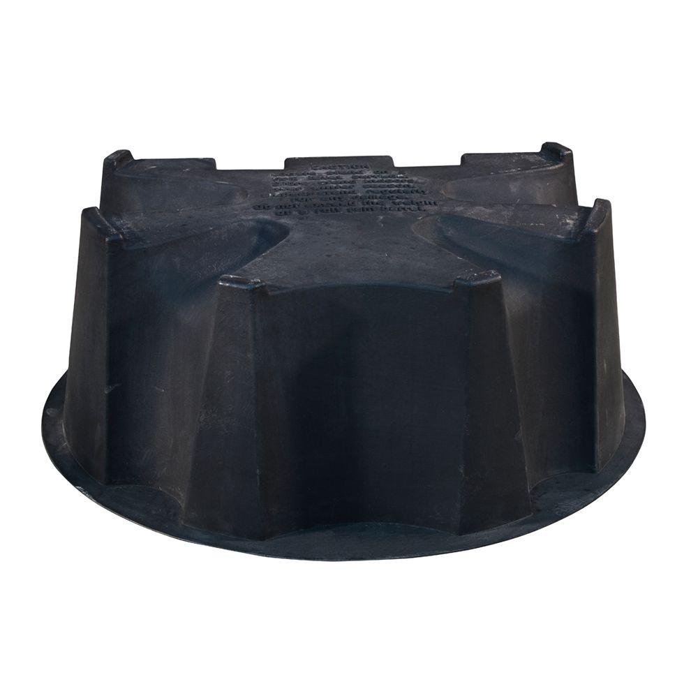 RESCUE 50 Gal. Sandstone Water Urn FlatBack Rain Barrel with