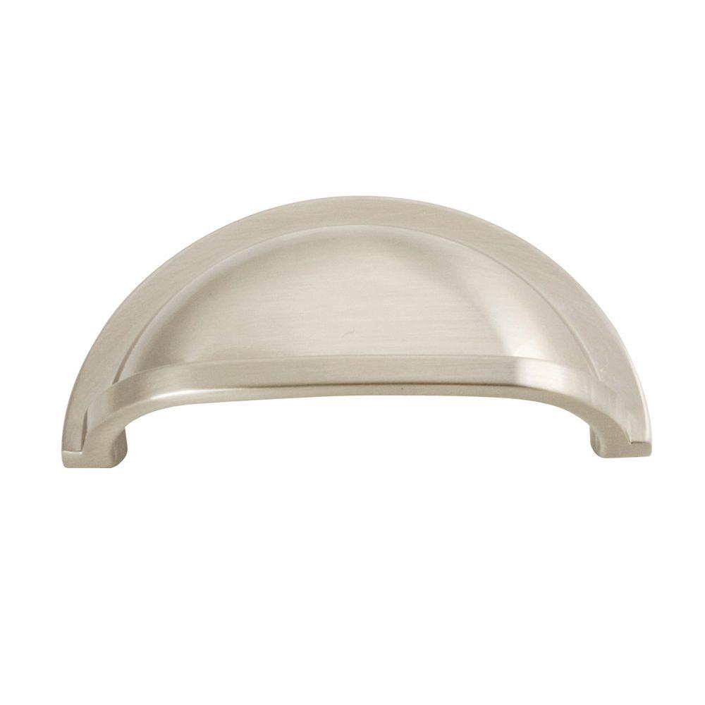 Hickory Hardware Williamsburg 3 In Satin Nickel Cup Center To Satin Nickel Cup Center To Pull