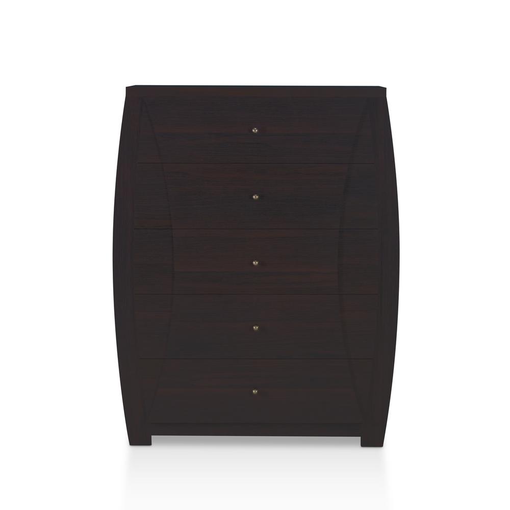 Furniture Of America Dan 5 Drawer Espresso Chest Ynj 1561c5 The