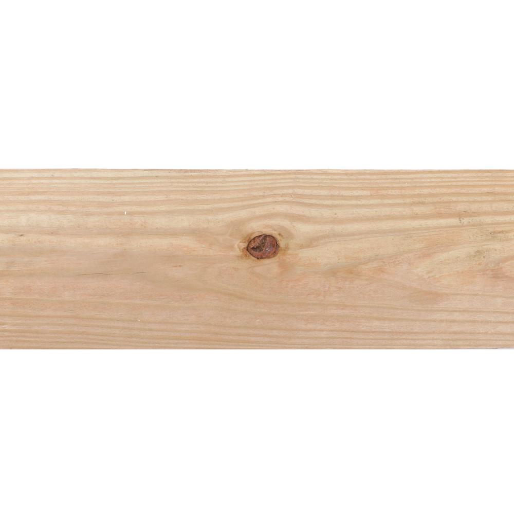 Weathershield 1 In X 6 In X 8 Ft Pressure Treated Cedar Tone Board 163040 The Home Depot