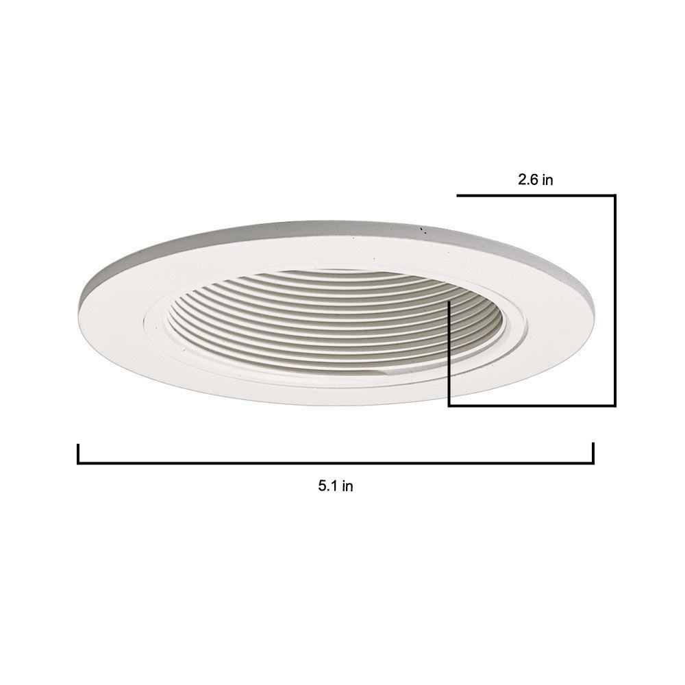 Beleuchtung 5" INCH RECESSED CAN LIGHT WHITE SPLAY BAFFLE ...