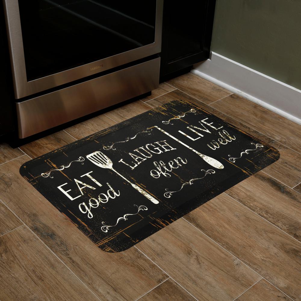 Home Dynamix Designer Chef Eat Laugh Live 18 In X 30 In Anti