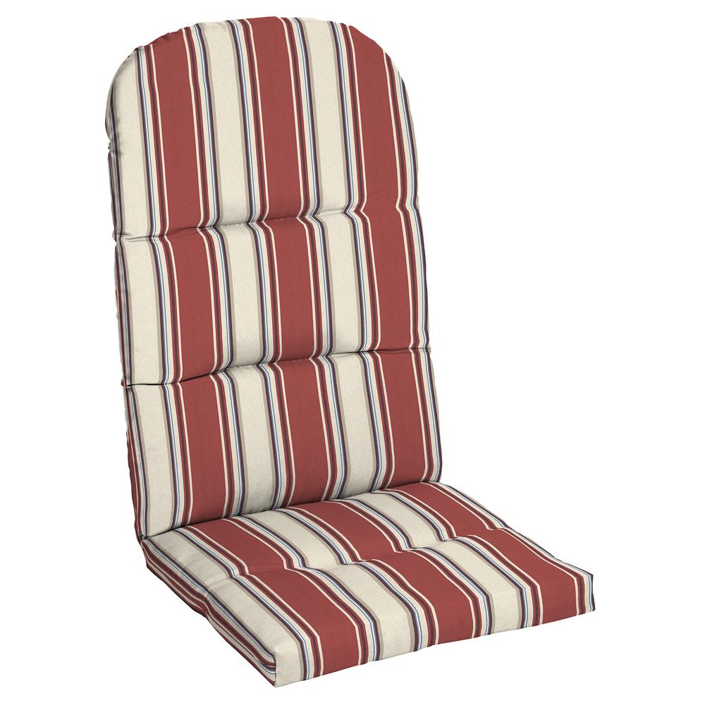 Hampton Bay 20.5 in. x 31 in. Chili Herringbone Stripe Outdoor