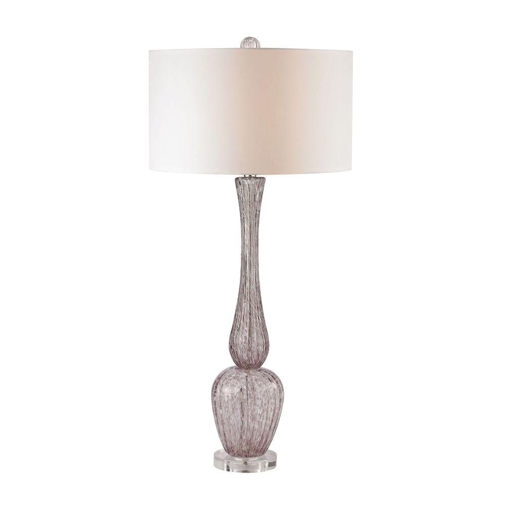 Titan Lighting Swirl Glass 36 In Radiant Orchid Table Lamp Tn Titan Lighting Swirl Glass 36 In Radiant Orchid Table Lamp