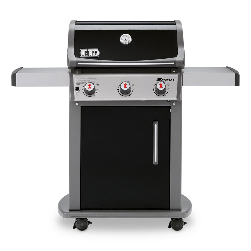 Weber Spirit E-310 3-Burner Propane Gas Grill in Black with Built-In ...