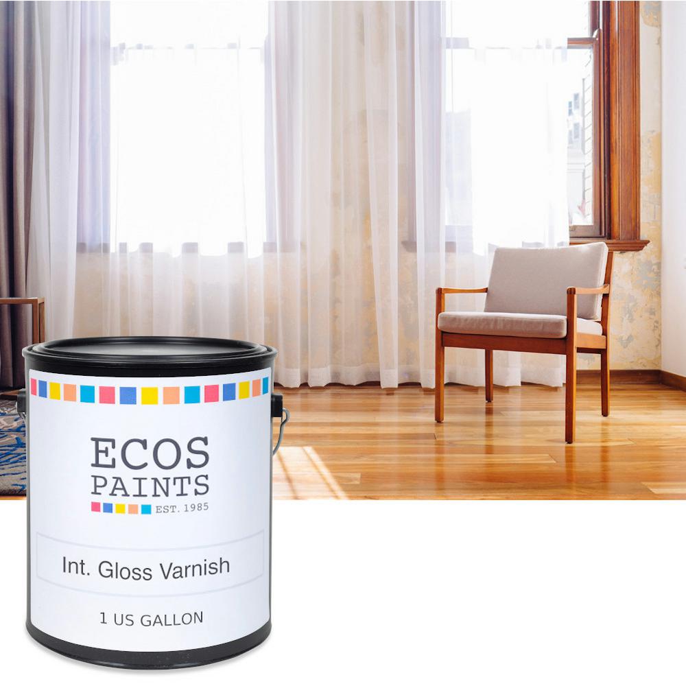 1 Gal Ecos Woodshield Gloss Varnish 00817292020025 The Home Depot 1 Gal Ecos Woodshield Gloss Varnish