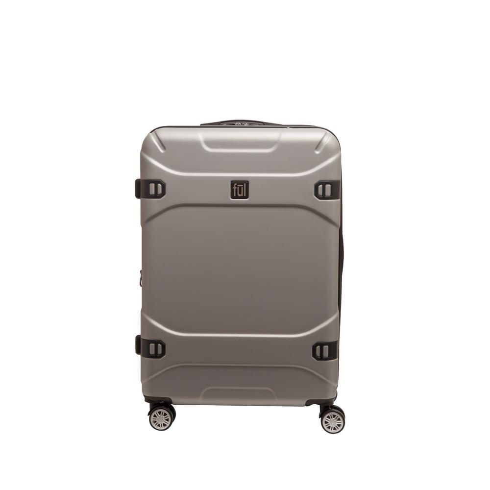 UPC 888783000215 product image for Ful Molded Detail 29 in. Silver Hard Sided Rolling Luggage | upcitemdb.com