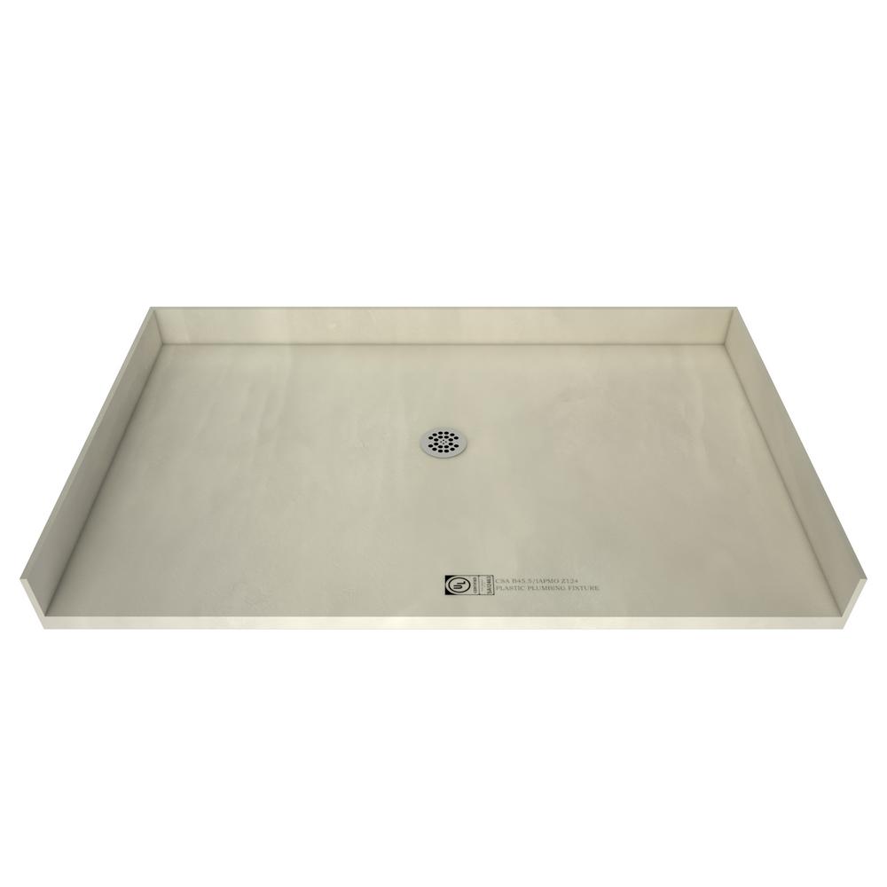 Tile Redi Redi Free 40 in. x 42 in. Barrier Free Shower Base with Center Drain and Polished Chrome Drain Plate