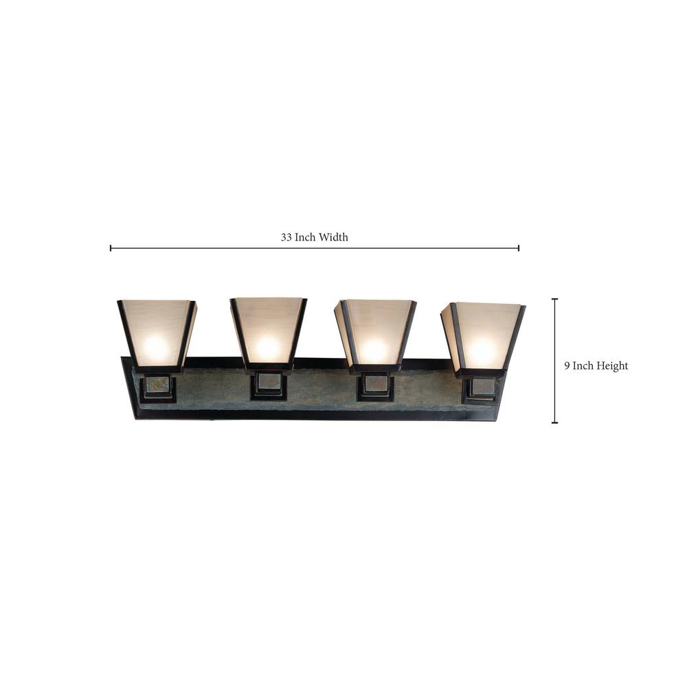 91601ORB Kenroy Home Clean Slate 1 Light Sconce Oil Rubbed Bronze Finish