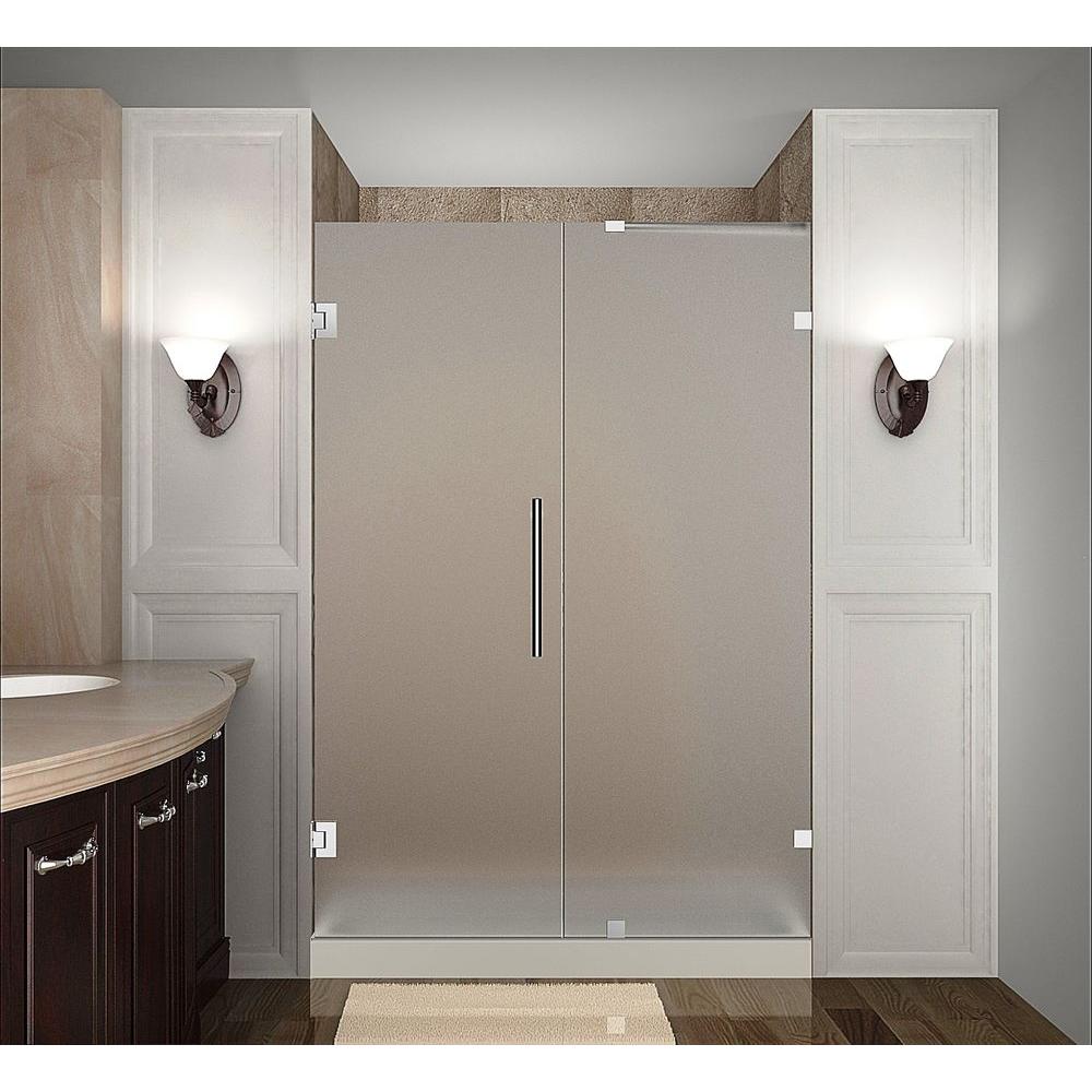 Aston Nautis 43 In X 72 In Completely Frameless Hinged Shower