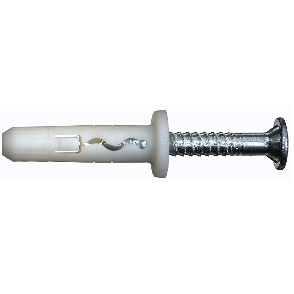 Hilti 1/4 in. x 25/8 in. Nylon Flat Head Phillips Impact Anchors with