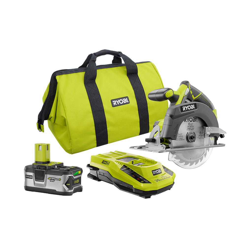 Ryobi 18Volt ONE+ 61/2 in. Cordless Circular Saw (Tool Only)P507