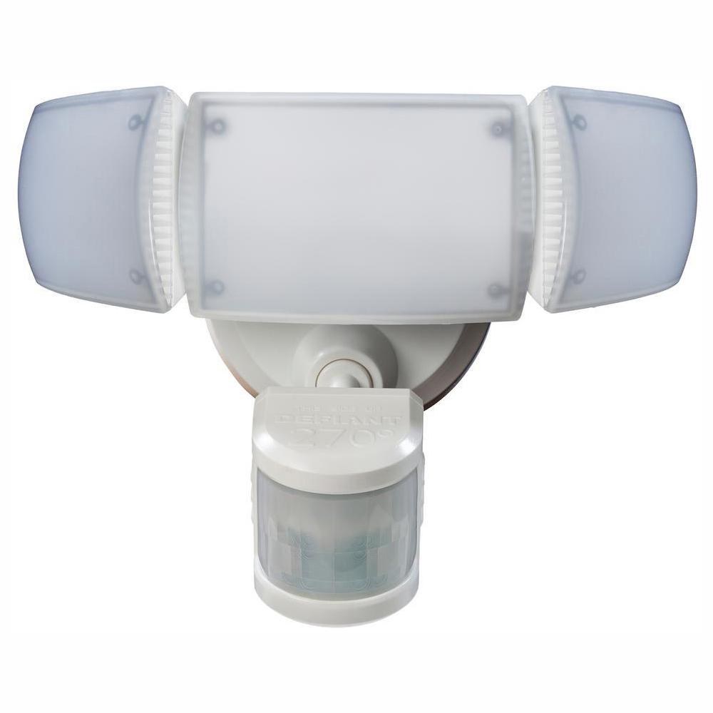 White Motion Activated Outdoor, Outdoor Led Flood Light With Motion Sensor