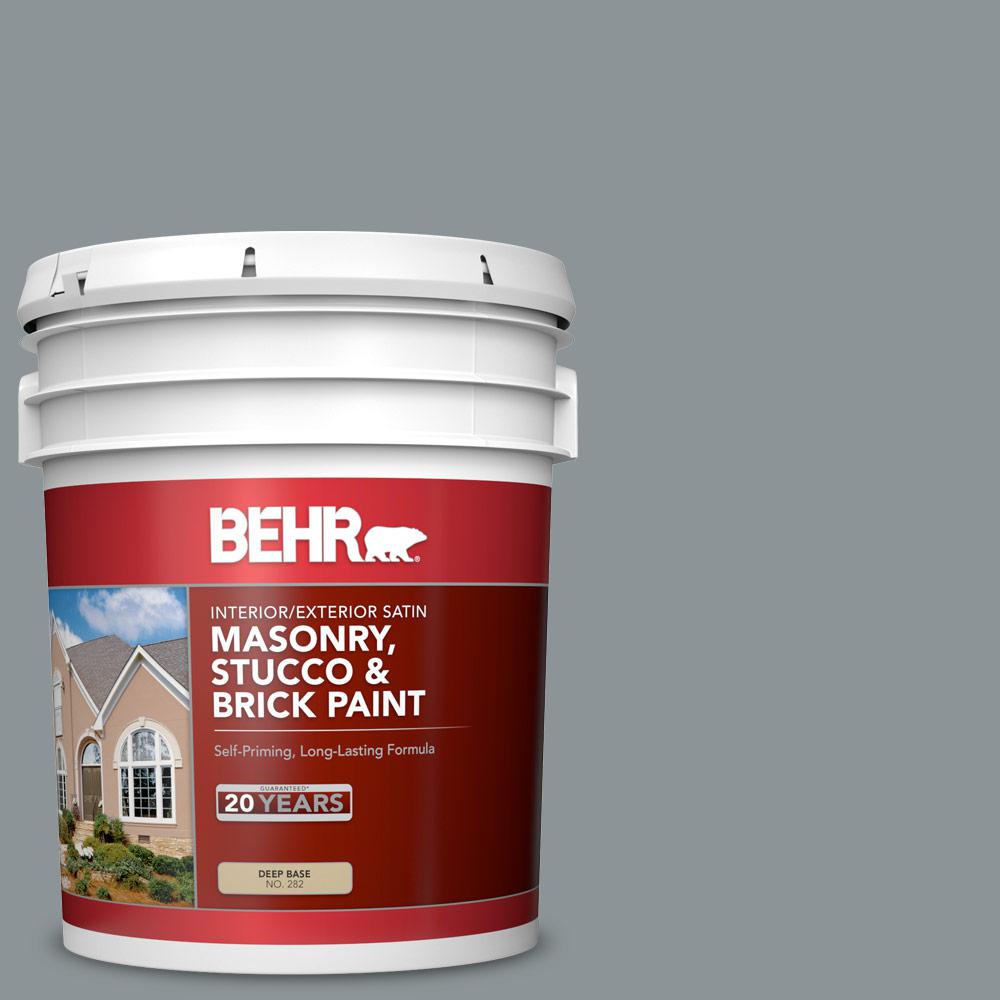 BEHR 5 gal. N4504 Moonquake Satin Interior/Exterior BEHR 5 gal. N4504 Moonquake Satin Interior/Exterior