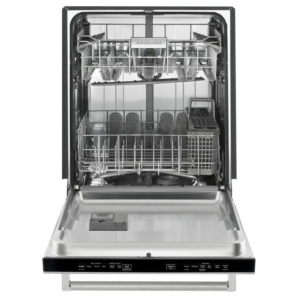 Kitchenaid Top Control Built In Tall Tub Dishwasher In Black
