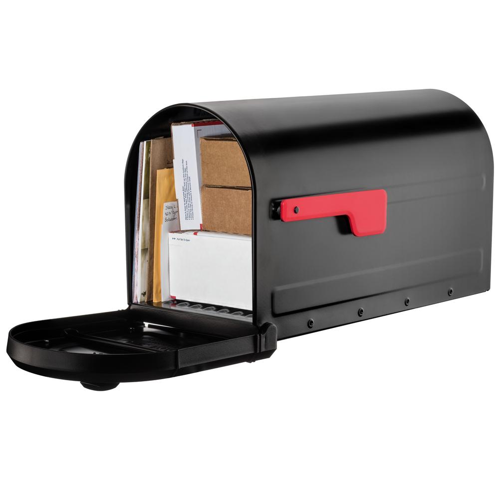 Architectural Mailboxes Roxbury Post Mount Mailbox Black With