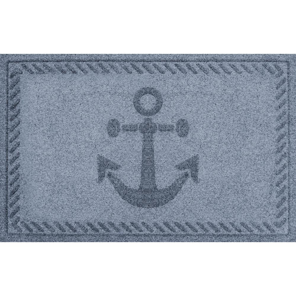 Aqua Shield Ships Anchor 23 In X 35 In Pet Polyester Doormat Bluestone 20538580023 The Home Depot