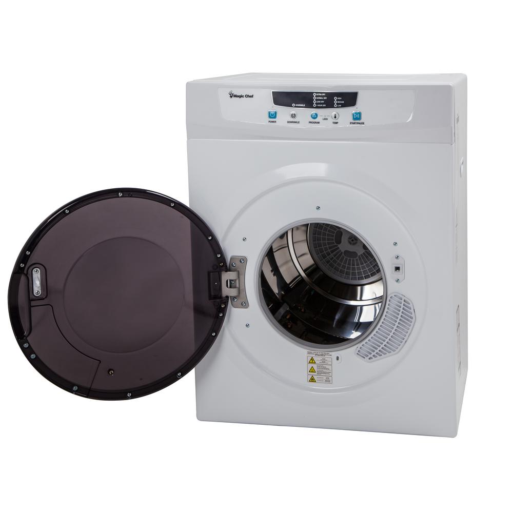 Dryers Home & Garden ft Compact Electric Dryer White Apartment Clothes