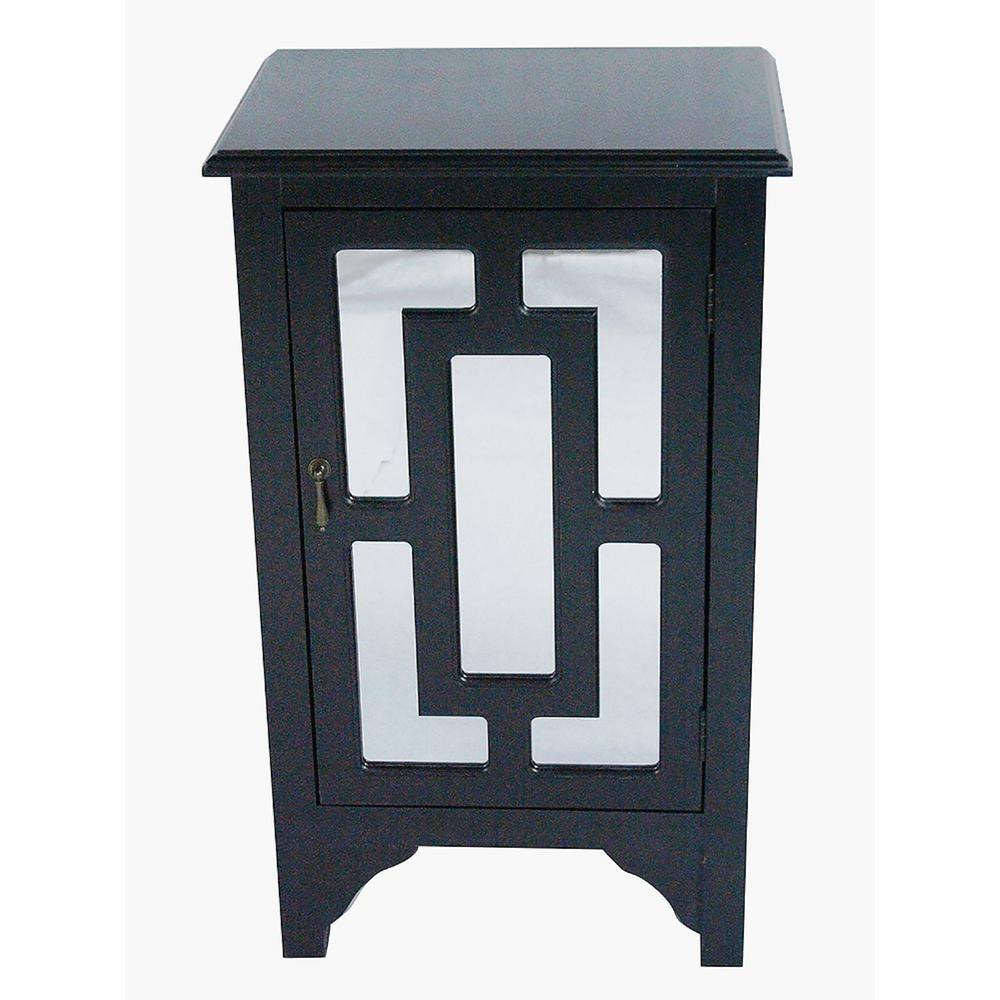Homeroots Shelly Assembled 18 In X 13 30 Black Wood