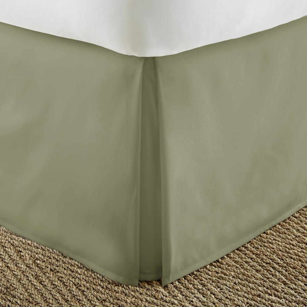 Becky Cameron Pleated Dust Ruffle Sage Queen Performance Bed Skirt Becky Cameron Pleated Dust Ruffle Sage Queen Performance Bed Skirt