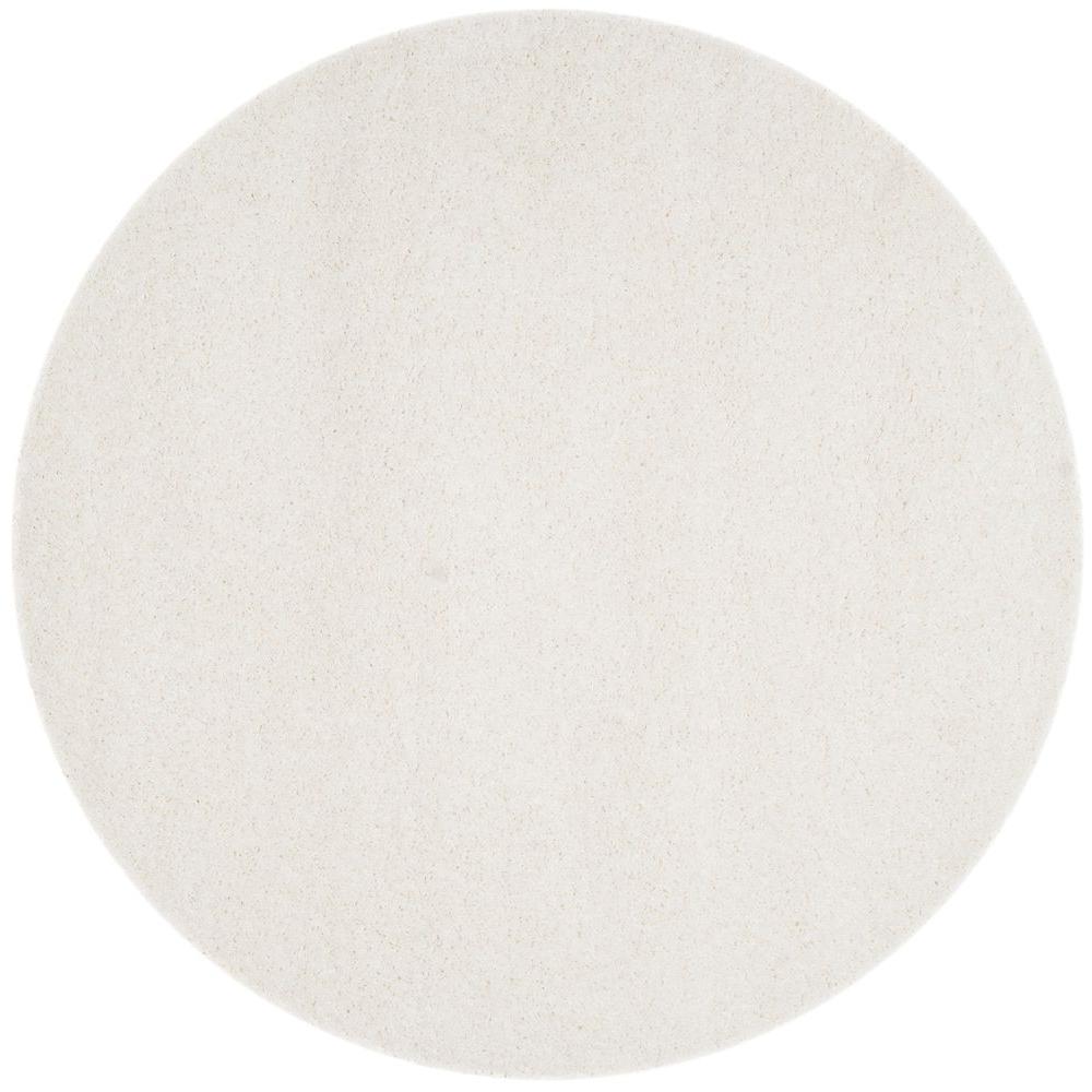 Round Area Rugs The Home Depot California White 9 Ft X Round Area Rug