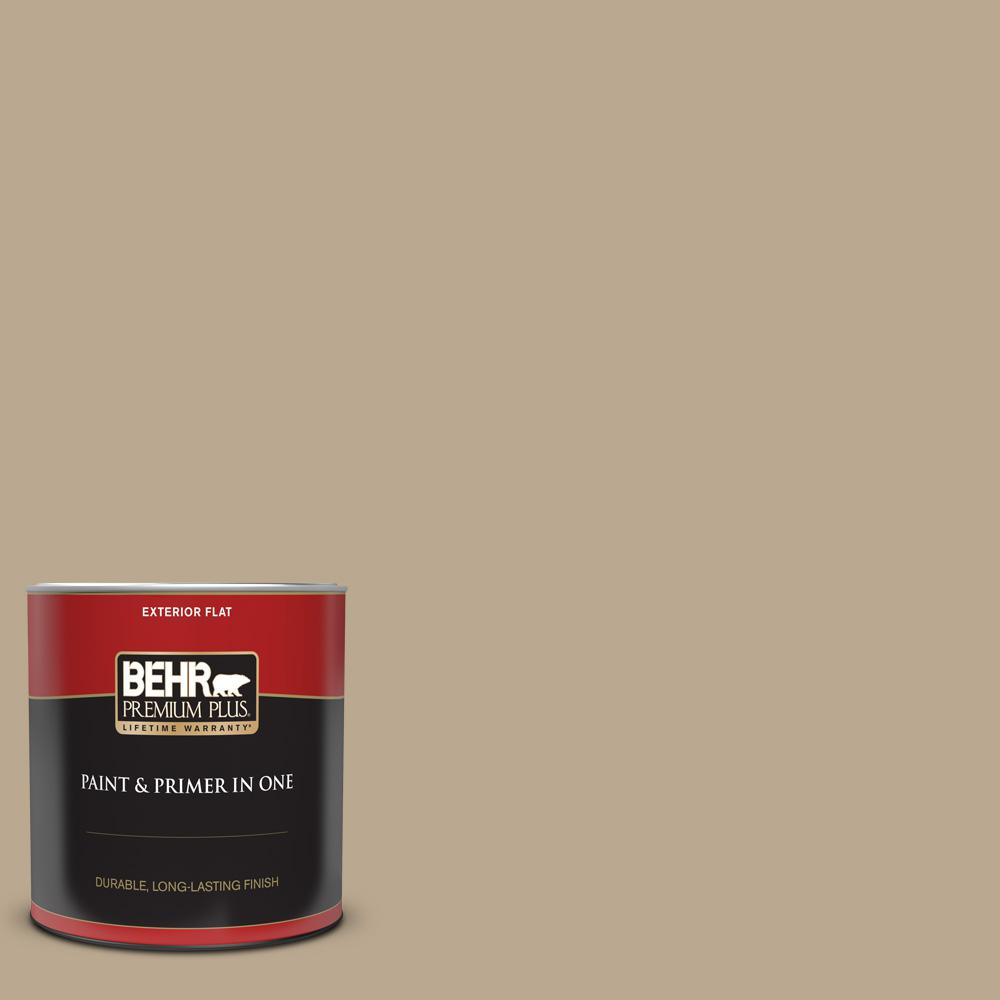 Behr Premium Plus 1 Qt. #n300-4 Open Canyon Flat Exterior Paint And 