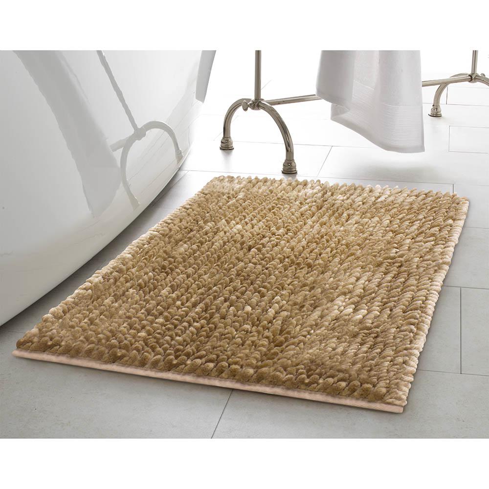 Jean Pierre Mega Butter Chenille 27 In X 45 In Bath Mat In Linen