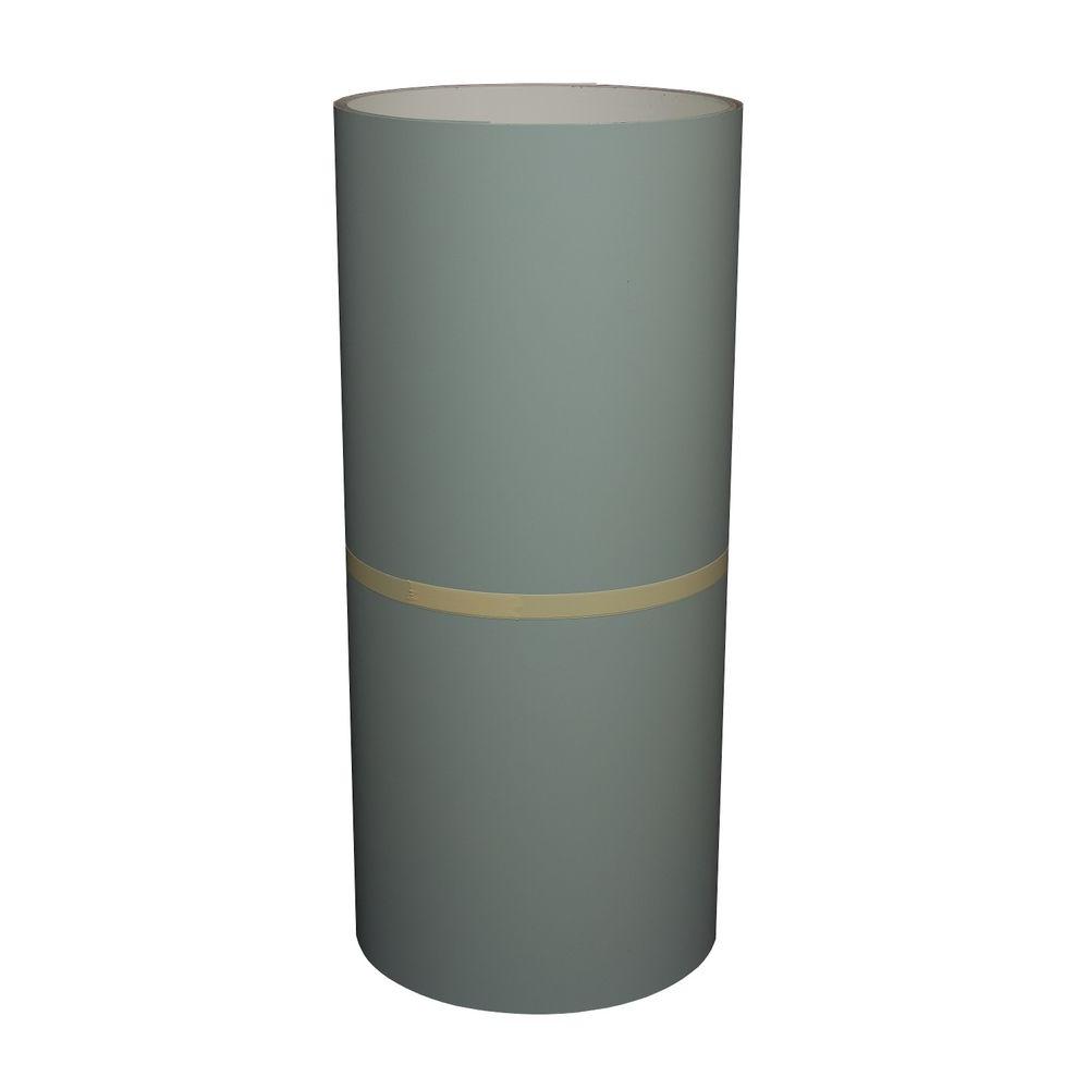 Amerimax Home Products 24 in. x 50 ft. PVC Silver Ash/White Trim Coil6912475 The Home Depot