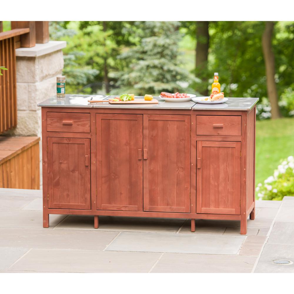 Outdoor Bar Cabinet - Caledonia Woven Bar Cabinet - Serena & Lily - It