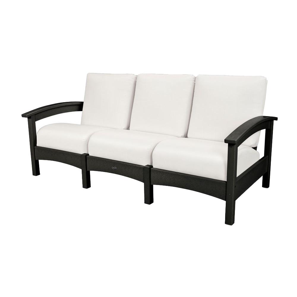 Trex Outdoor Furniture Rockport Club Charcoal Black Patio Sofa With Bird S Eye Cushion Txc71cb 5472 The Home Depot - Black Patio Sofa Cushions Trex Outdoor Furniture Rockport Club Charcoal Black Patio Sofa With Bird S Eye Cushion Txc71cb 5472 The Home Depot - Black Patio Sofa Cushions