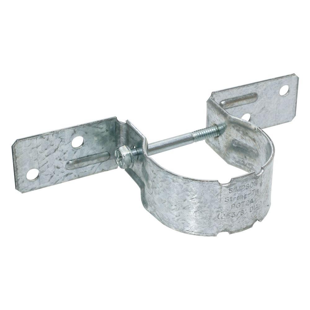 Simpson Strong-Tie 12-Gauge 2 in. Pipe Grip Tie-PGT2-R - The Home ... Simpson Strong-Tie 12-Gauge 2 in. Pipe Grip Tie-PGT2-R - The Home ...