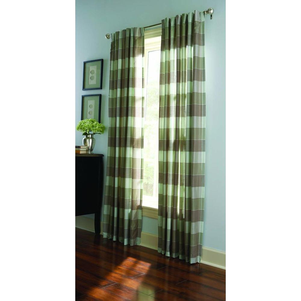 Martha Living Semi Opaque Spring Melt Faux Silk Plaid Semi Opaque Spring Melt Faux Silk Plaid Curtain