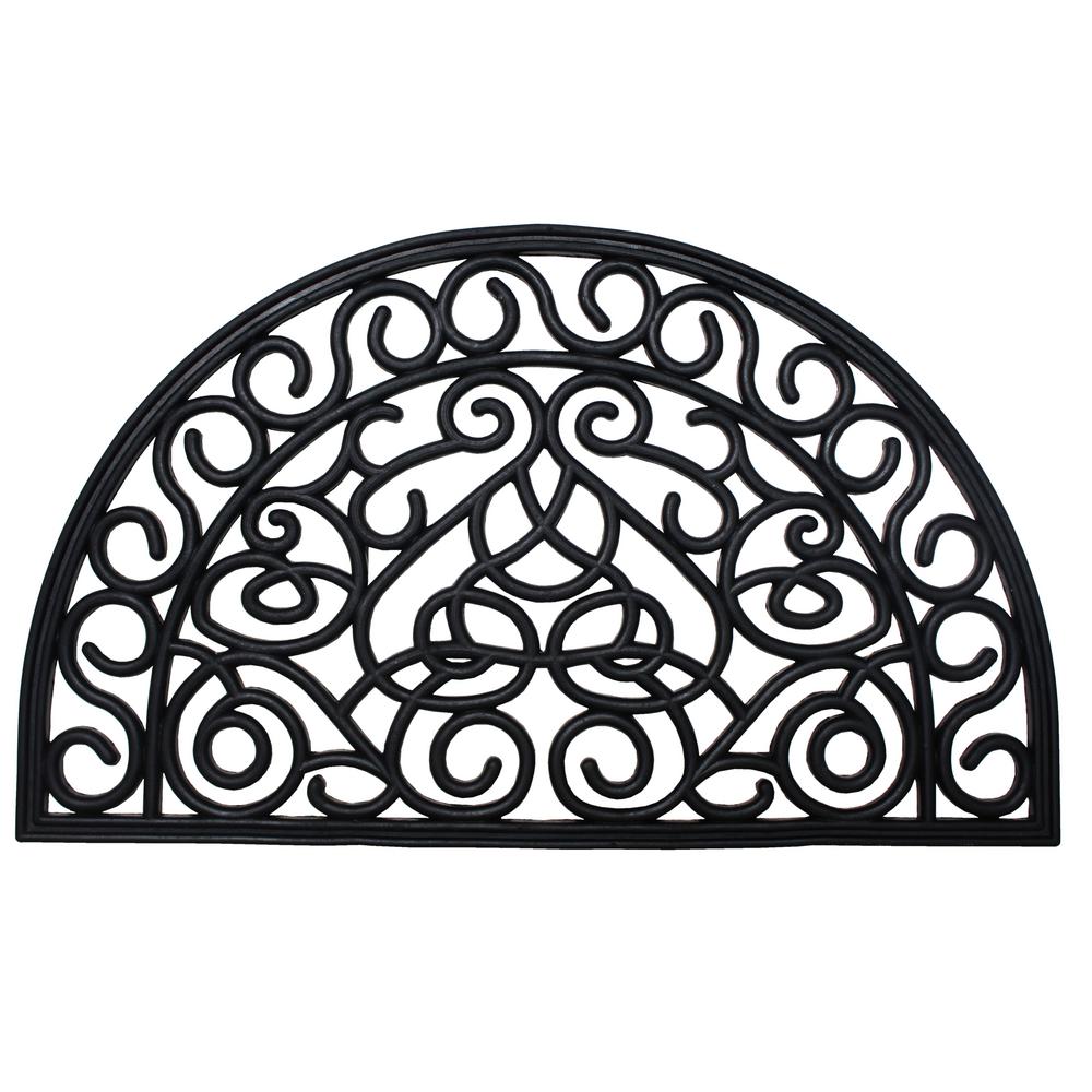 Iron Heart 18 In X 30 Rubber Outdoor Door Mat 4303a The Home Iron Heart 18 In X 30 Rubber Outdoor Door Mat