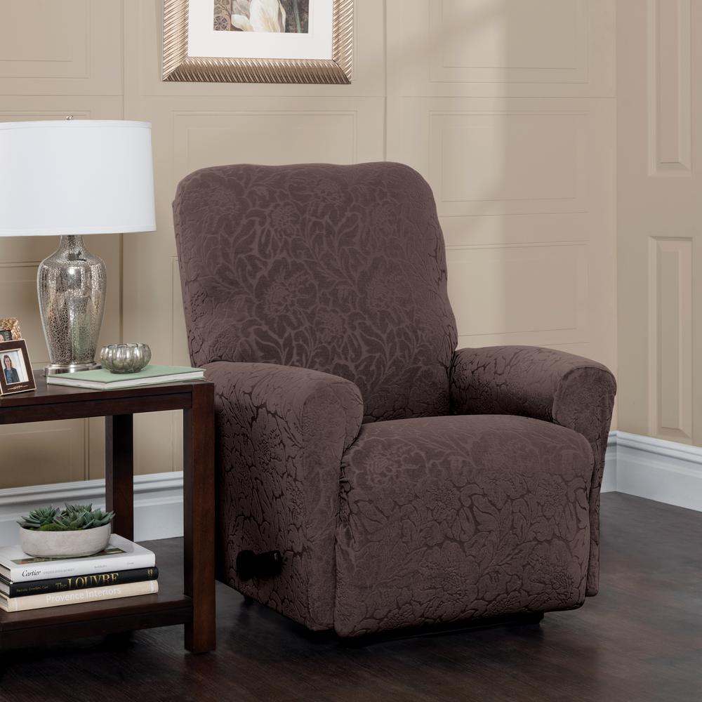Slipcovers Living Room Furniture The Home Depot Stretch Fl Recliner Slipcover