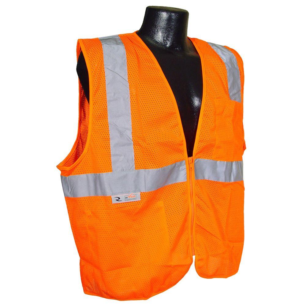 Fire Retardant Orange Mesh Large Safety Vest Fire Retardant Orange Mesh Large Safety Vest