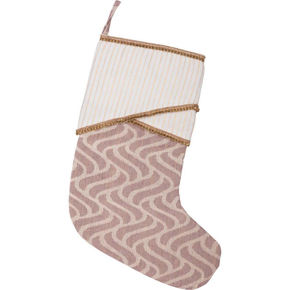 cottonmetallic thread magdalene mauve purple glam christmas decor stocking - Purple Christmas Stocking cottonmetallic thread magdalene mauve purple glam christmas decor stocking - Purple Christmas Stocking