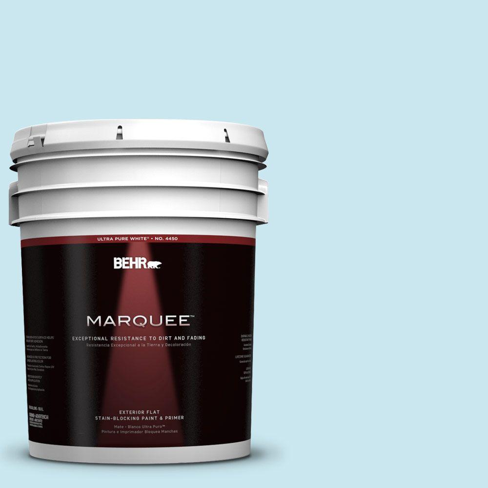 BEHR MARQUEE 5gal. 530C2 Clear Water Flat Exterior Paint445005