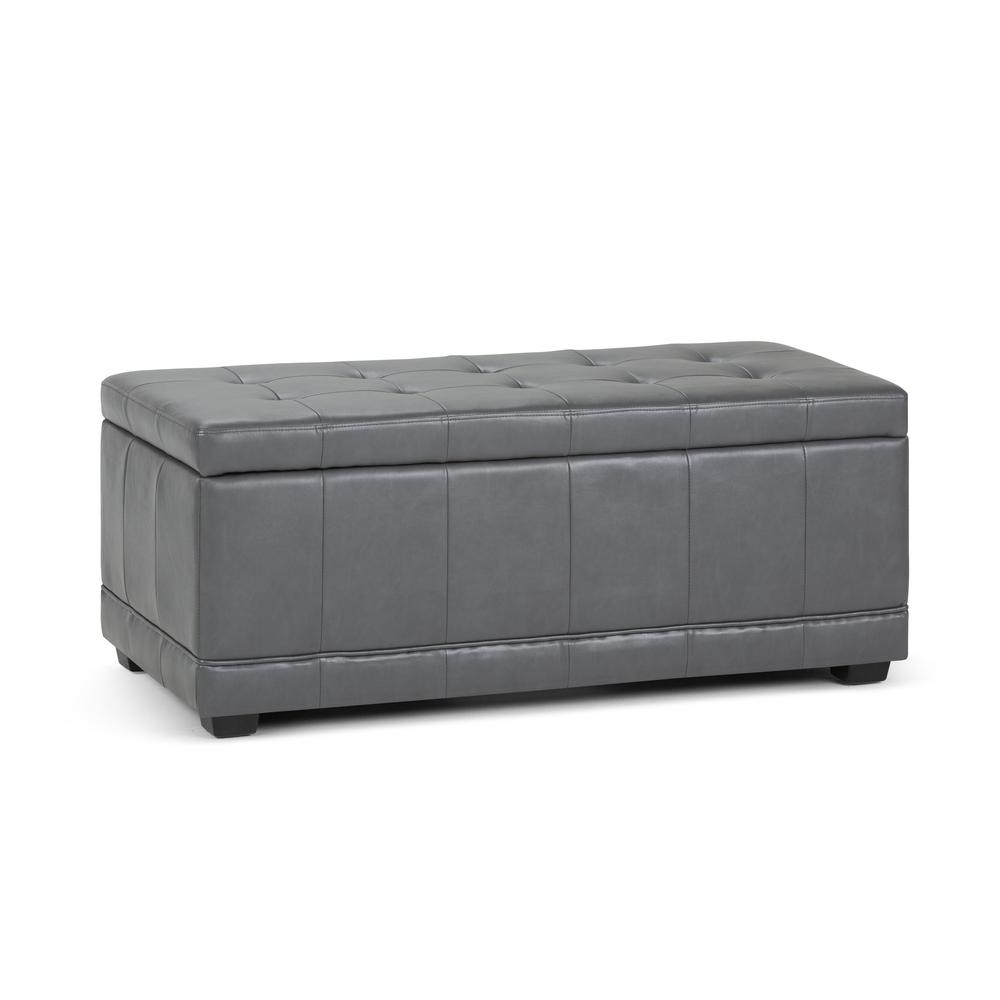 Faux Leather Gray Bedroom Benches Furniture The - Leather Bedroom Bench Storage Faux Leather Gray Bedroom Benches Furniture The - Leather Bedroom Bench Storage