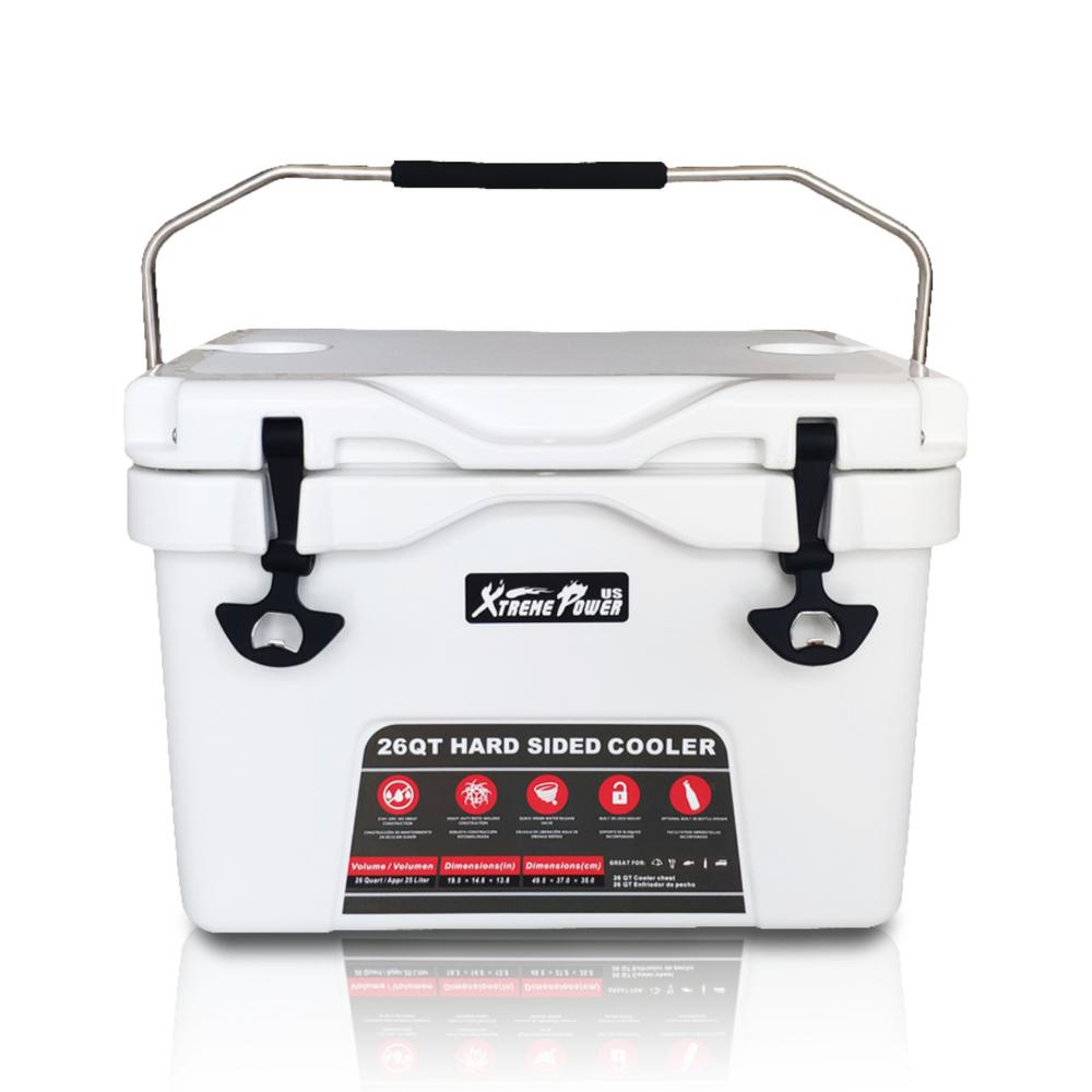 XtremepowerUS 48 Qt. White HighPerformance Insulated Ice Chest