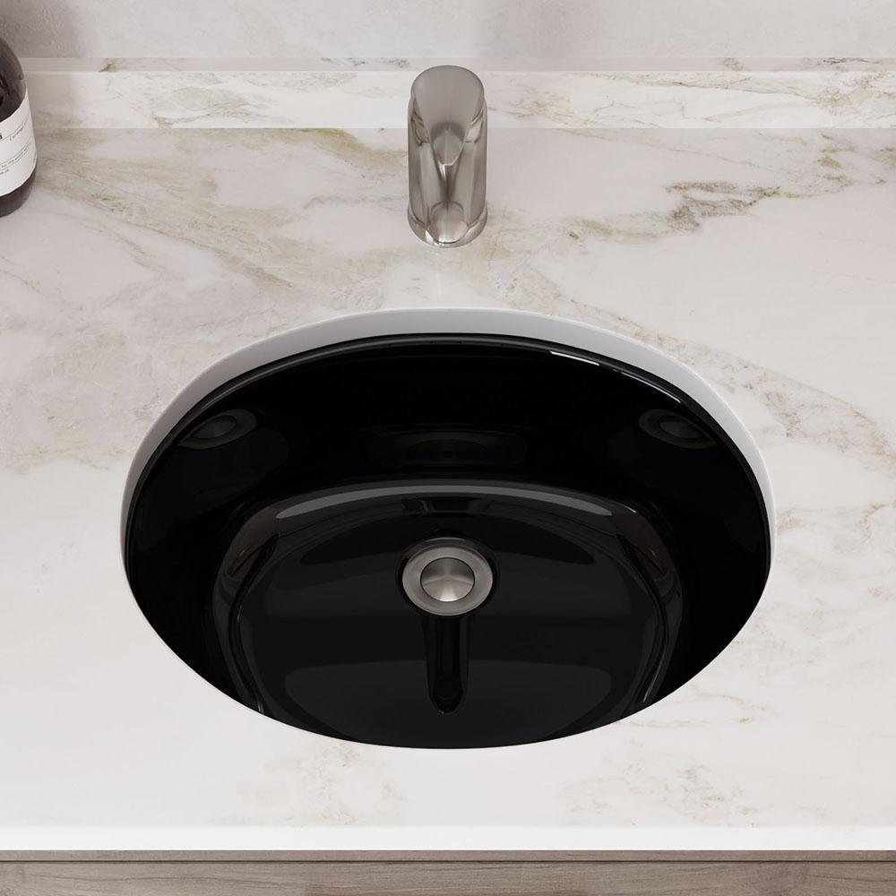 MR Direct 19 In Undermount Bathroom Sink In Black With Gray SinkLink   Black Mr Direct Undermount Bathroom Sinks Upmbl Slg Bn 64 1000 