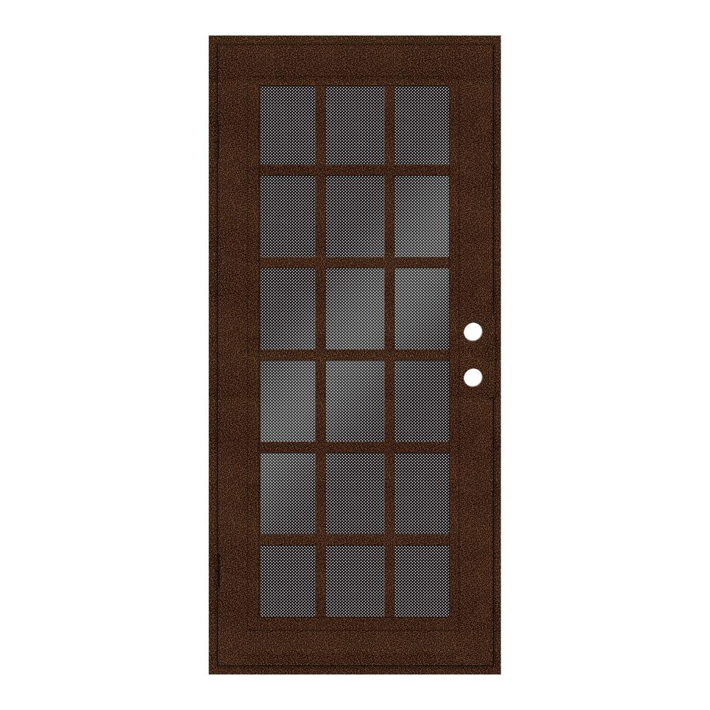 Unique Home Designs 30 In X 80 In Classic French Copperclad Left