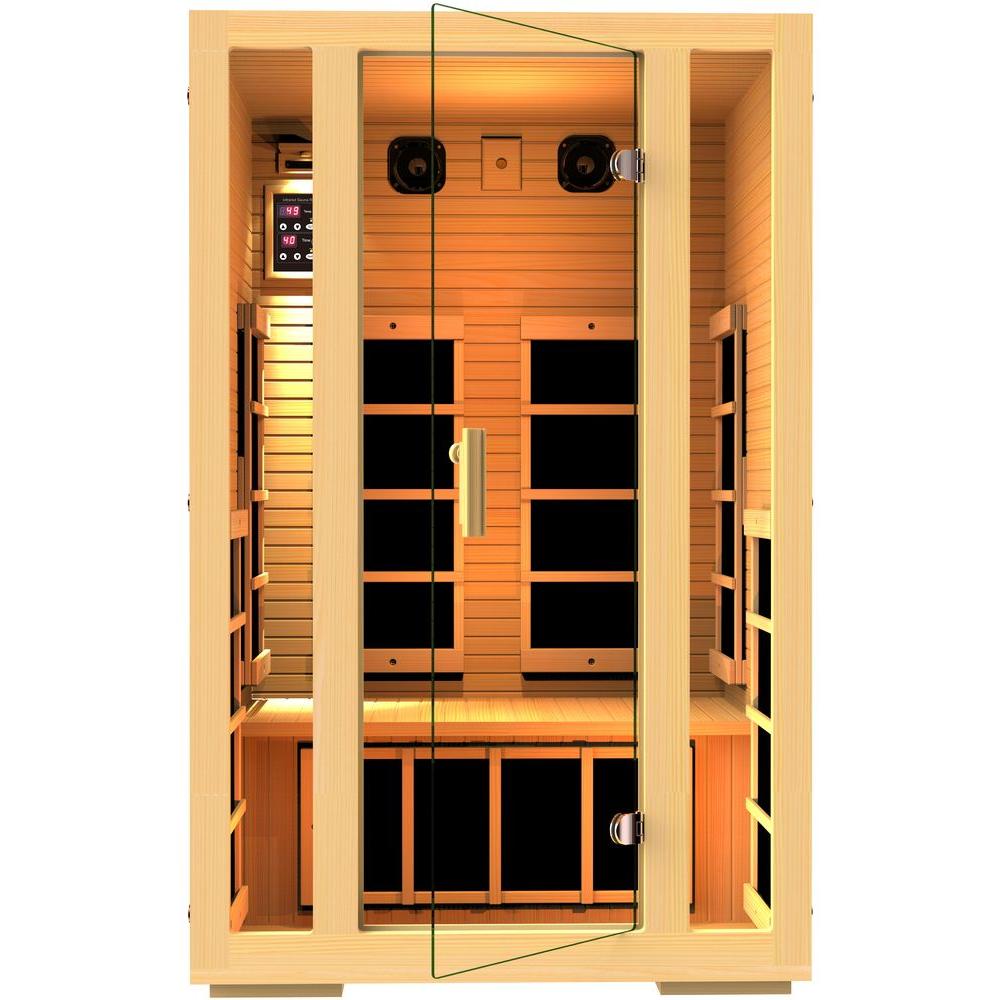 JNH Lifestyles Joyous 2 Person Far Infrared Sauna MG215HB The Home Depot   Jnh Lifestyles Infrared Saunas Mg215hb 64 1000 