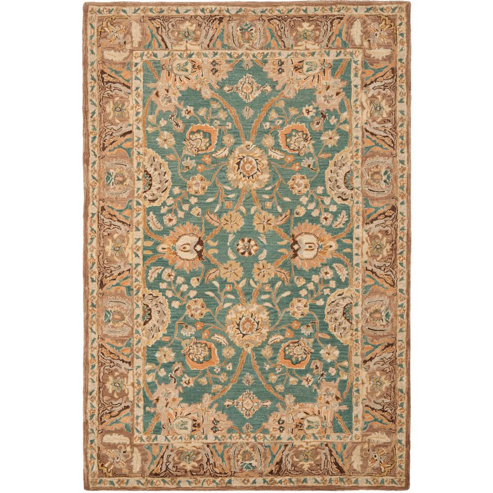 Safavieh Anatolia Teal Camel 8 Ft X 10 Area Rug An558d The Safavieh Anatolia Teal Camel 8 Ft X 10 Area Rug