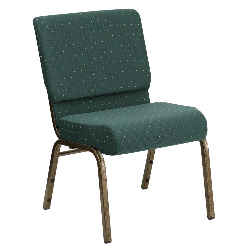 Flash Furniture Hunter Green Dot Patterned Fabric Gold Vein Frame Flash Furniture Hunter Green Dot Patterned Fabric Gold Vein Frame Stack Chair