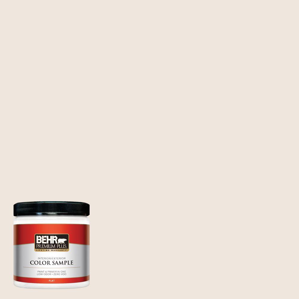 BEHR Premium Plus 8 Oz. #W-B-710 Almond Cream Interior/Exterior Paint ...