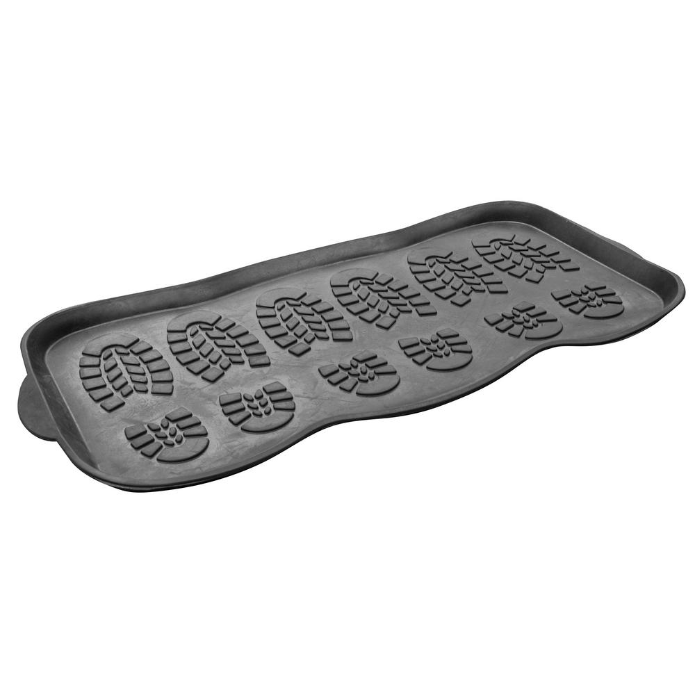 Amerihome 15 In X 12 5 In Heavy Duty Rubber Boot Scrub Brush Mat