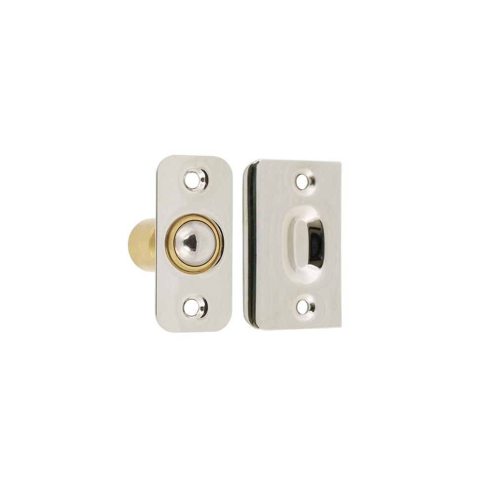 idh by St. Simons Solid Brass Bright Nickel Wide Round Roller Ball