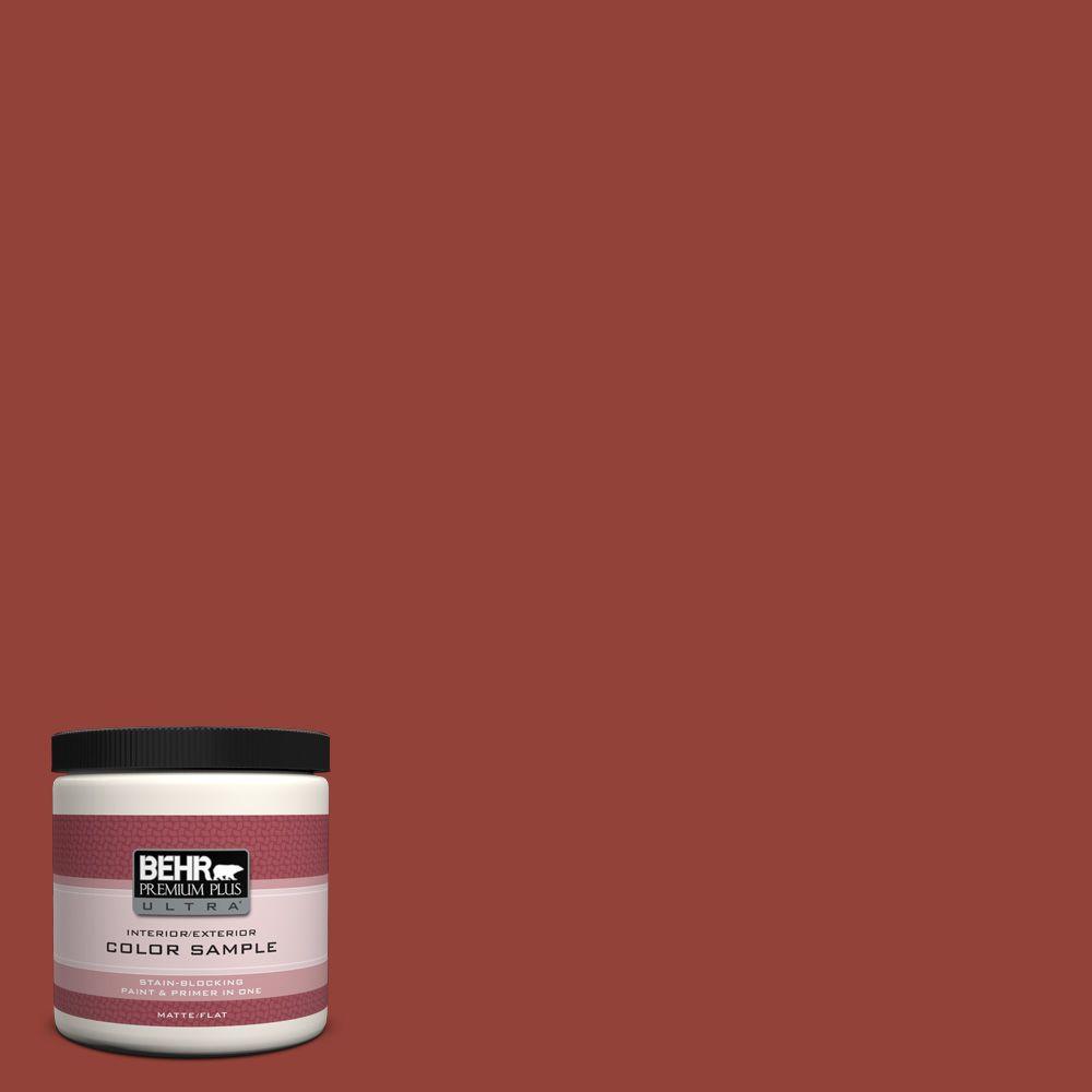 Behr Premium Plus Ultra 8 Oz Pmd 21 Autumn Maple Matte Interior Pmd 21 Autumn Maple Matte Interior Exterior Paint And Primer In One Sample