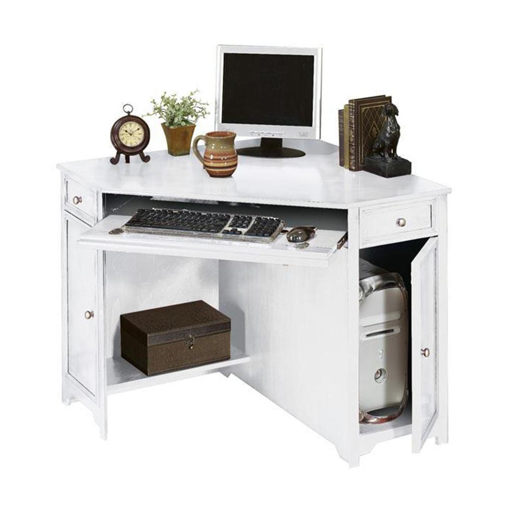 Home Decorators Collection Oxford White 50 in. W Corner Computer Desk