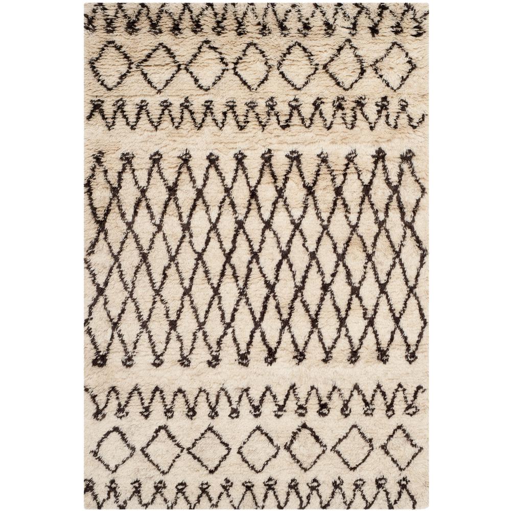 Safavieh Casablanca Ivory/Dark Brown 8 ft. x 10 ft. Area RugCSB851A8
